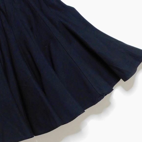 NWT!! J. CREW Godet Mini Skirt Black Chino Pleated Solid Pleats Preppy Size 0 - Picture 11 of 16